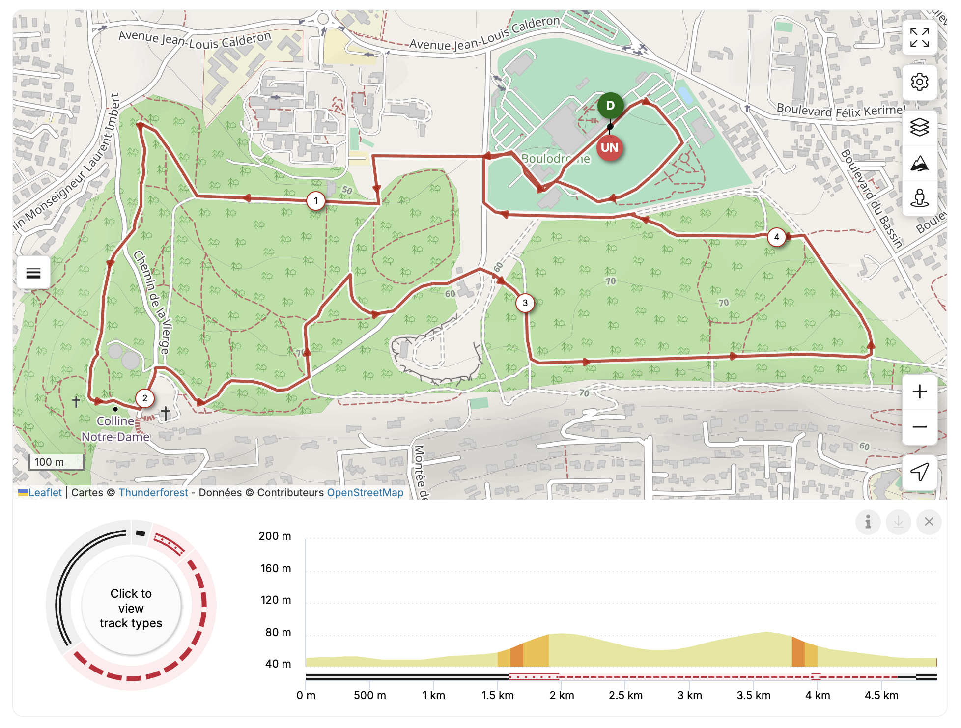 Parcours 5 km - Foulées du CSE