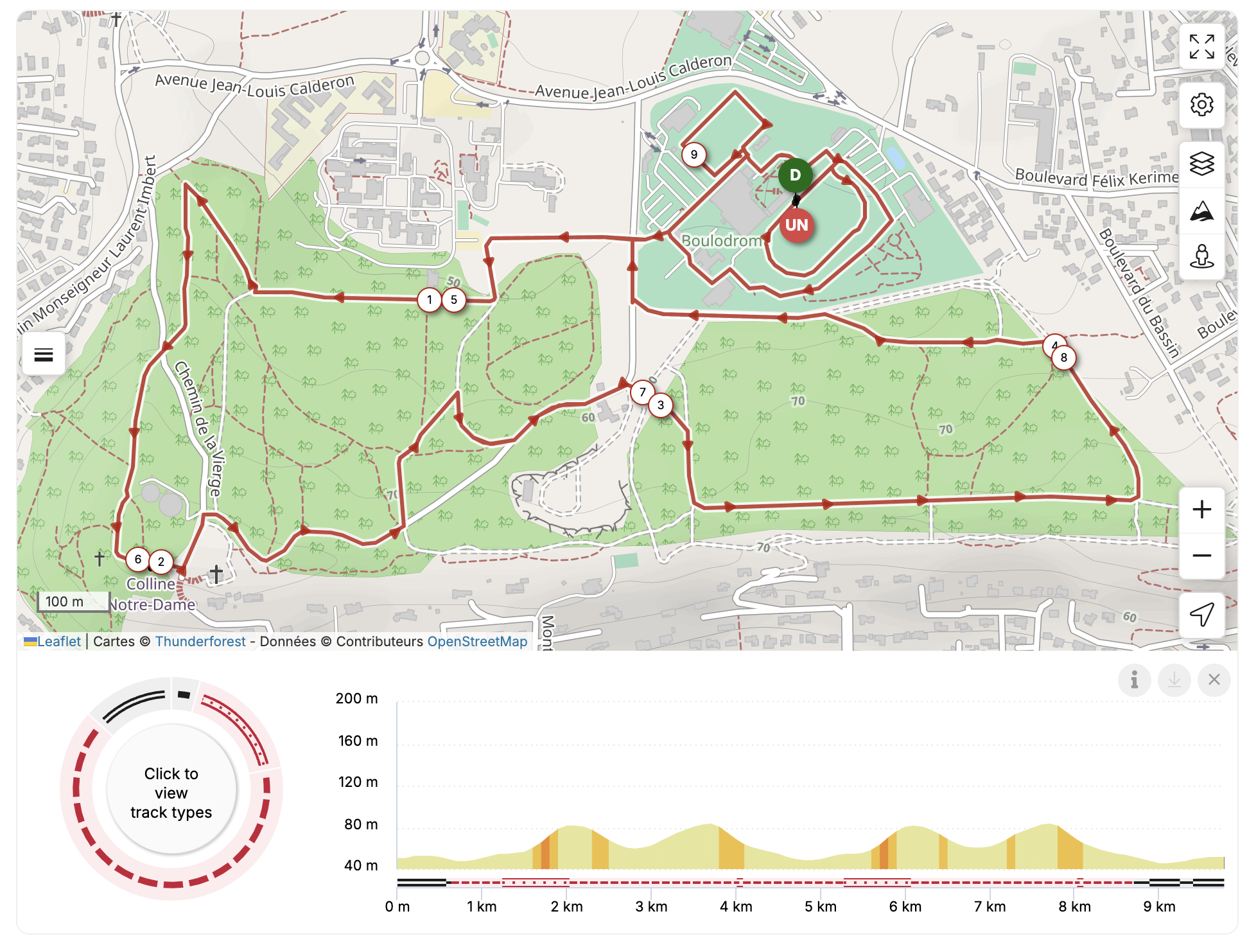 Parcours 10 km - Foulées du CSE